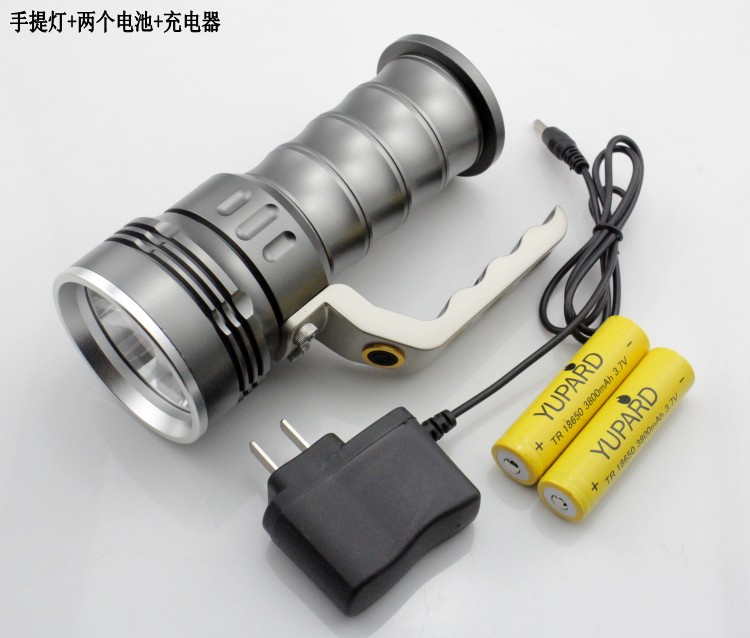 R5 Đèn LED cầm tay Đèn di động ngoài trời Đèn cưỡi ngoài trời Chói đèn pin sạc đèn lặn biển