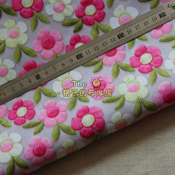 Phòng vải của Yanzi / vải không thấm nước cổ điển / vải DIY thủ công / vật liệu mưa / hoa tự do phía dưới màu xám chất vải nỉ cotton