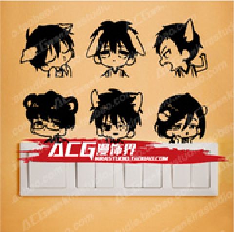 Toàn thời gian Hunter Anime Pain Wall Sticker Tường Sticker Ngoại vi Sticker Cartoon Phòng ngủ Đau Sticker không thấm nước búp bê hình dán