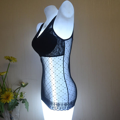 Mùa hè thêm mã lớn với áo ngực siêu mỏng thoáng khí body định hình đồ lót vest Sexy V-cổ che ngực áo vest đồ lót big size