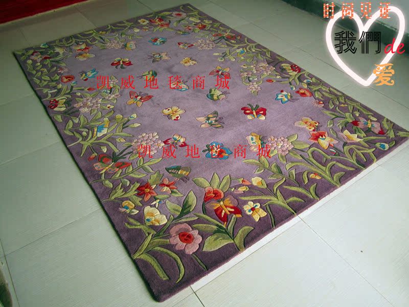 ковер 美式田园纯羊毛地毯 客厅卧室茶几地毯 外贸出口原单特价包邮 OTHER