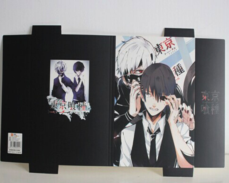 Anime túi sách bìa Tokyo ghoul gói sách bìa 金 金 研 sao phim hoạt hình xung quanh túi sách sinh viên sticker cute đồ ăn