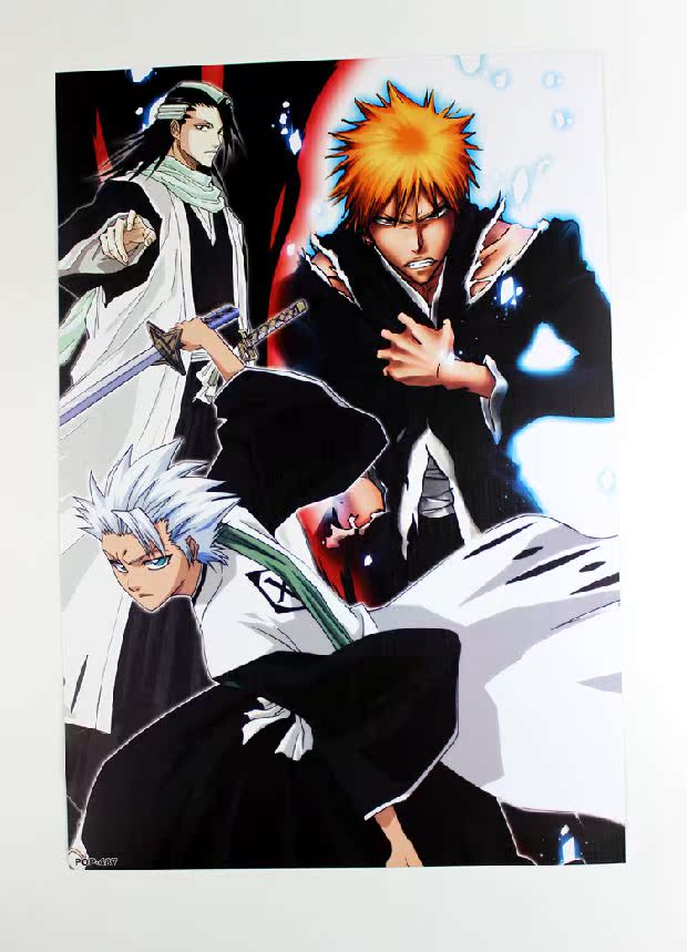 Death Bleach 8 bộ áp phích dập nổi Anime Nhật Bản xung quanh mô hình COS đạo cụ dán tường hoạt hình sticker đồ ăn dễ thương