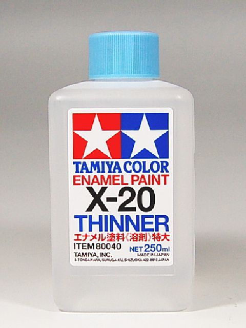 模型用品 tamiya 田宫 80040 x-20 油性漆稀释剂 250ml