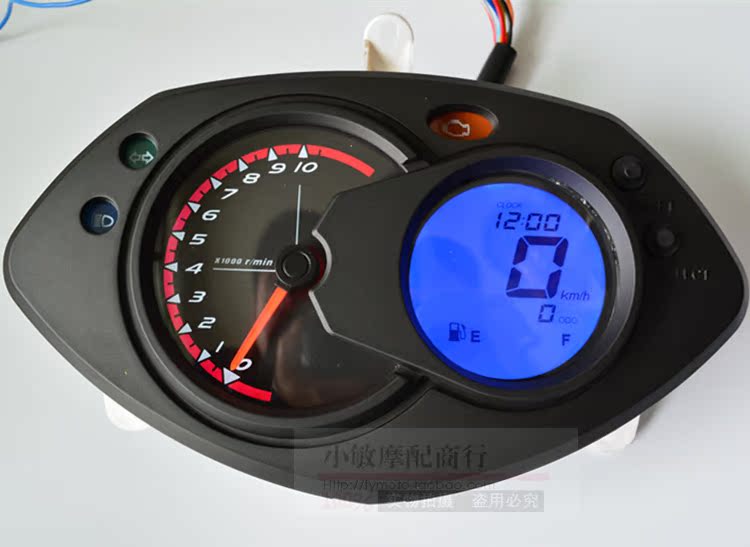 Nhà máy trực tiếp công cụ chiến đấu GR125 mới bảy màu cụ thể điều chỉnh LCD - Power Meter đồng hồ xe wave điện tử