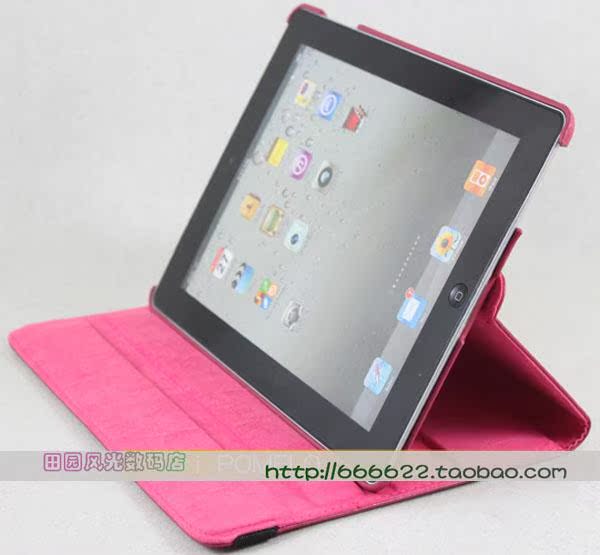 Apple ipad 2/3/4/5 / air xoay vỏ bảo vệ máy tính bảng bao da ipad 3 phụ kiện mới