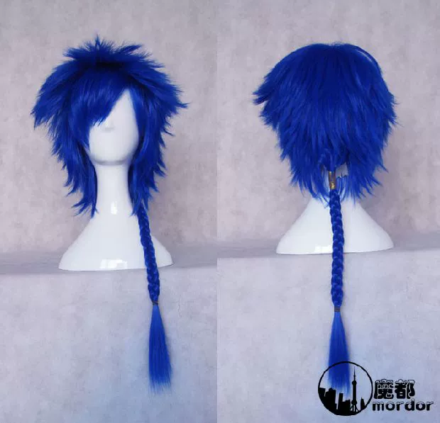 Cosplay tóc giả VOCALOID phanh tháng V nhà KAITO anh lớn kho báu bọ cạp xanh tóc ngắn tóc dài tóc giả - Cosplay