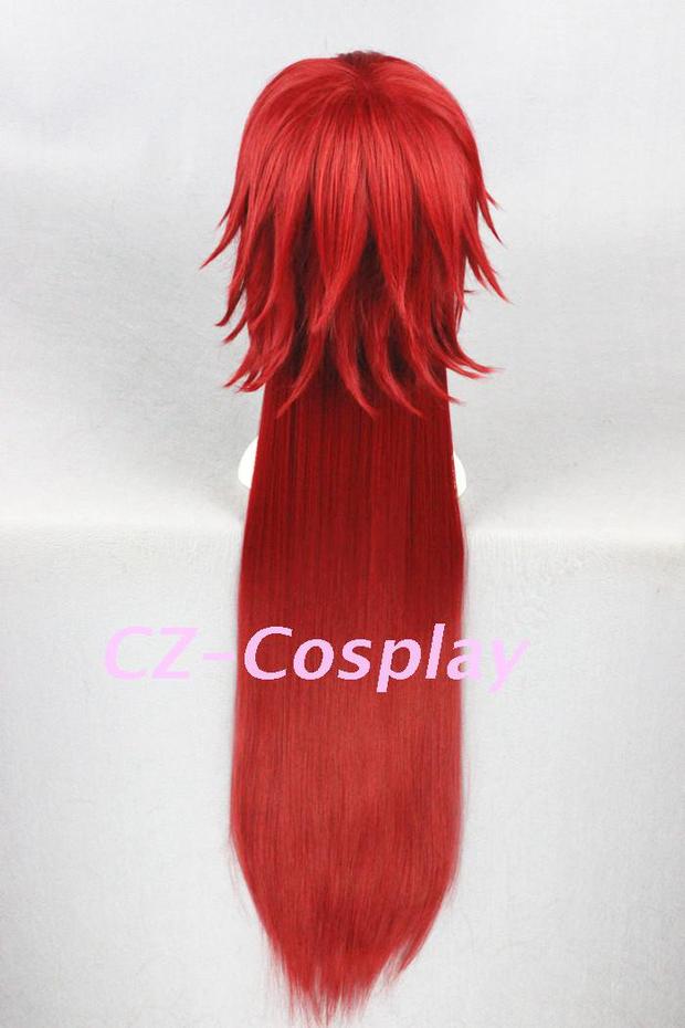 Bộ tóc giả màu đen của CZcosplay Dead Gregory Huang Duanhua Red cosplay 100cm - Cosplay cosplay sexy