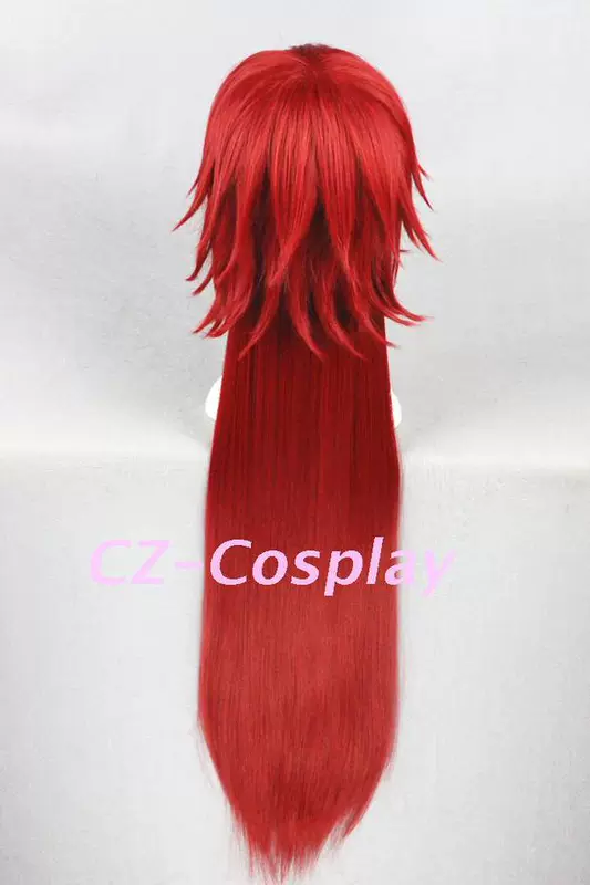 Bộ tóc giả màu đen của CZcosplay Dead Gregory Huang Duanhua Red cosplay 100cm - Cosplay