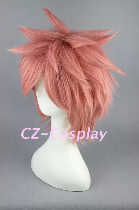 Đuôi thần tiên của CZcosplsy> Naz Dora Gurni 32cm hỗn hợp tóc giả màu hồng - Cosplay đồ ngủ cosplay