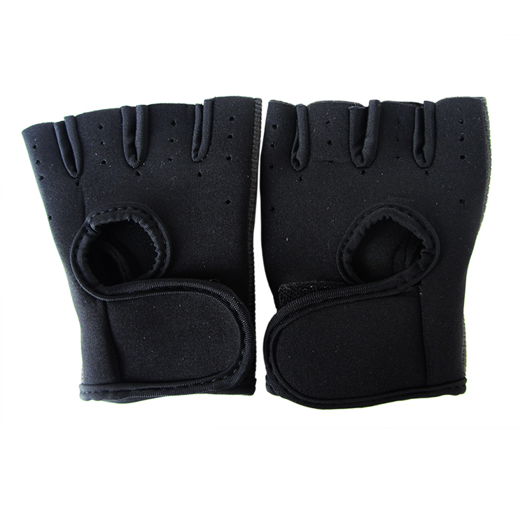 Găng tay thể dục thể thao Half Finger Palm Tập thể dục tạ tạ tạ trượt sông chèo thuyền nam và nữ thiết bị bảo vệ - Dụng cụ thể thao dây băng đầu gối