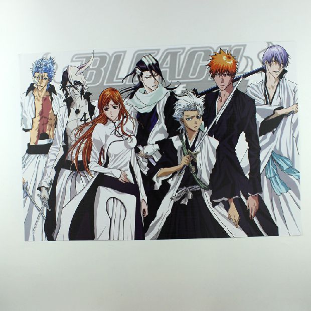 Death Bleach 8 bộ áp phích dập nổi Anime Nhật Bản xung quanh mô hình COS đạo cụ dán tường hoạt hình sticker đồ ăn dễ thương