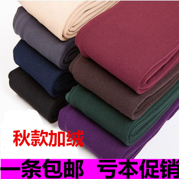 Mùa thu và mùa đông cộng với vớ nhung dày chải nhung sang trọng quần lót nữ cỡ lớn quần legging màu bán buôn tất quần