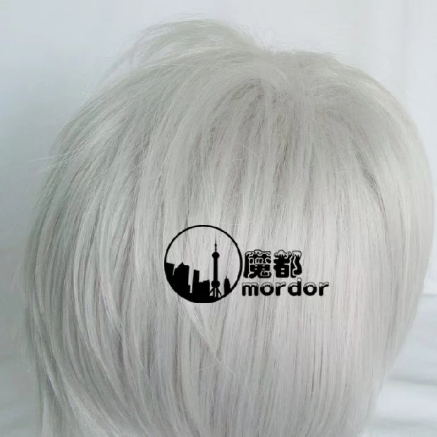 Cosplay tóc giả Diabolik Lovers đảo ngược bột trắng xám chống cong vênh tóc giả tóc giả - Cosplay