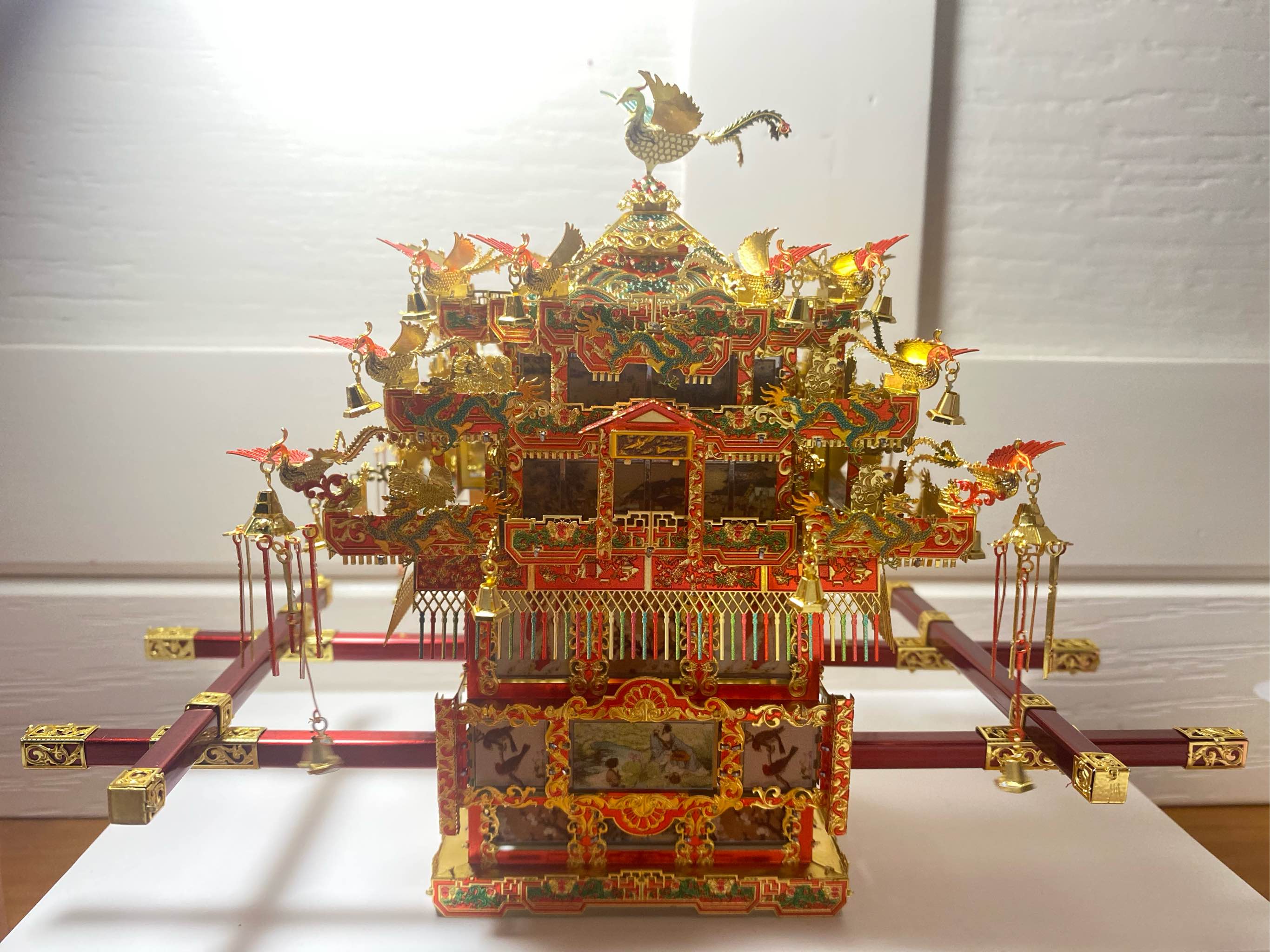 3d立体金属拼图花轿diy手工高难度十里红妆成年减压送女友礼物