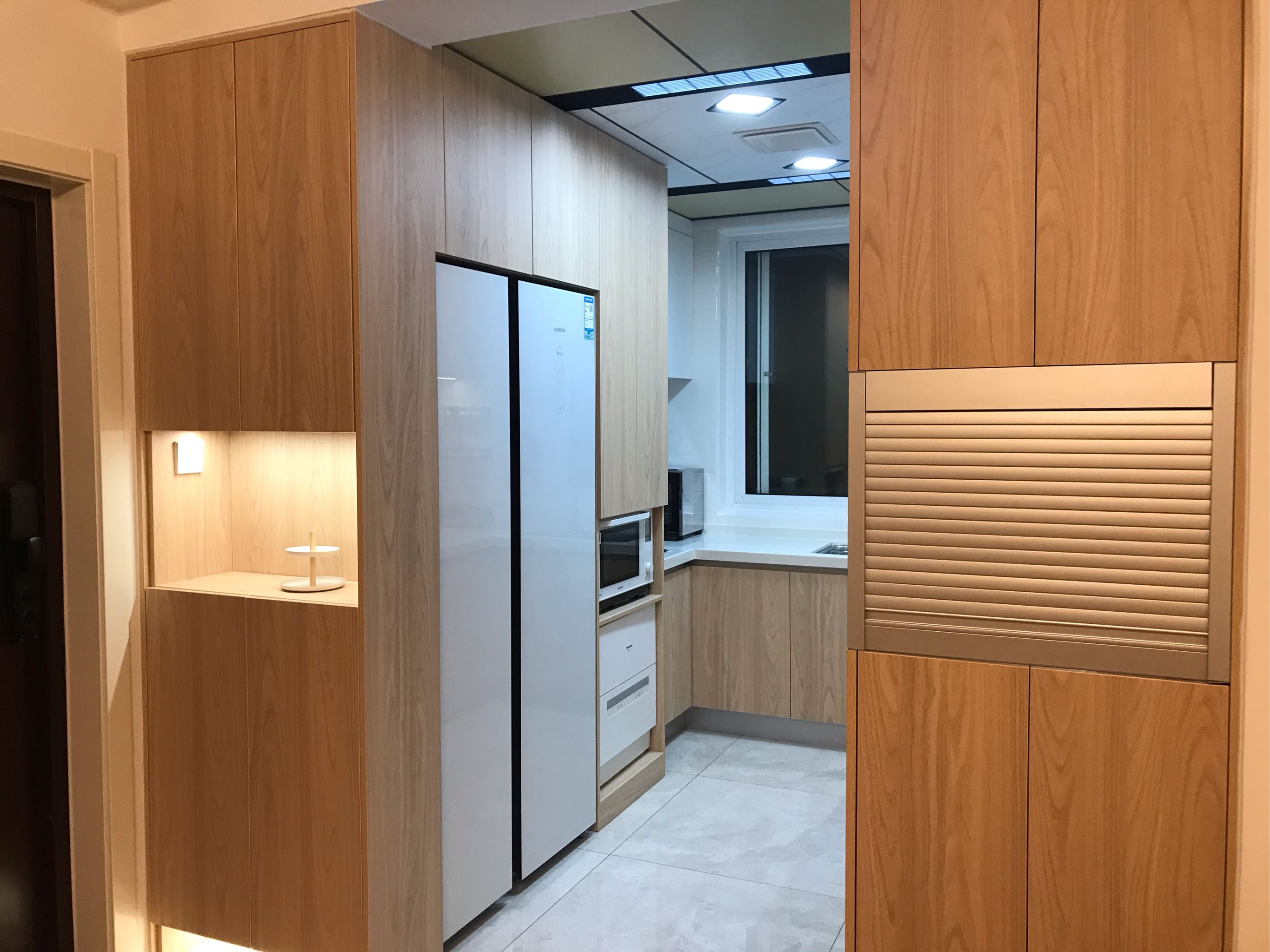 siemens/西门子 风冷无霜超薄嵌入 玻璃对开双开门冰箱kx50ns20ti