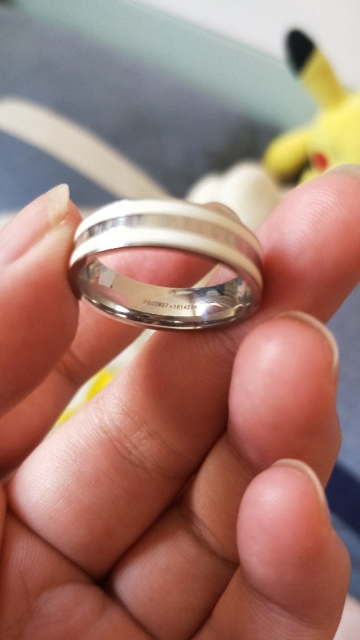 戒指 男女情侣对戒银色陶瓷白闺蜜指环 轻奢手饰 - danielwellington