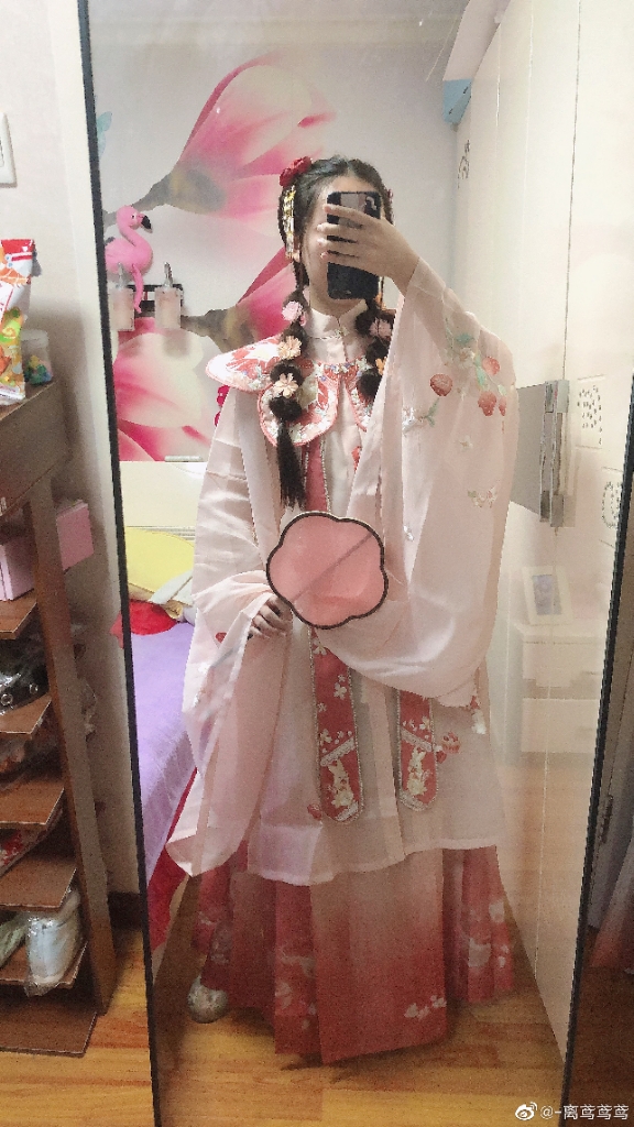 【十三余 小豆蔻儿】[兔兔草莓] 立领长衫云肩百迭裙明制汉服女春