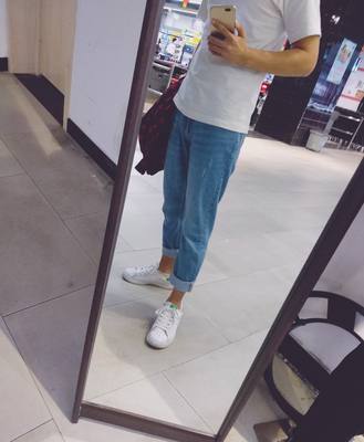 A21男装春夏季纯棉男裤牛仔裤男薄款小脚潮流 男生小直筒男款裤子