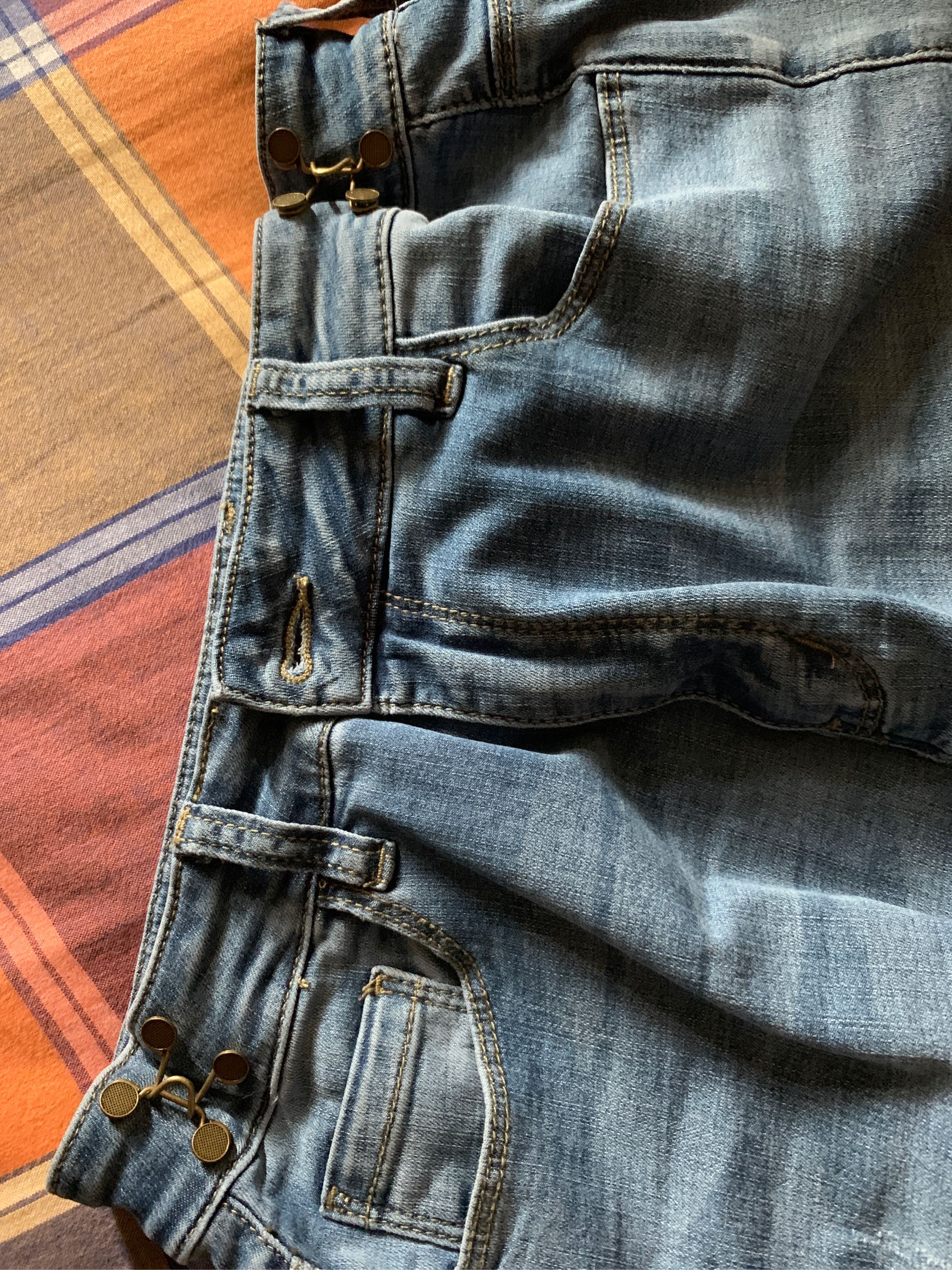 暗扣裤子收腰纽扣风纪扣牛仔裤扣子可调节拆卸裤腰大改小固定神器