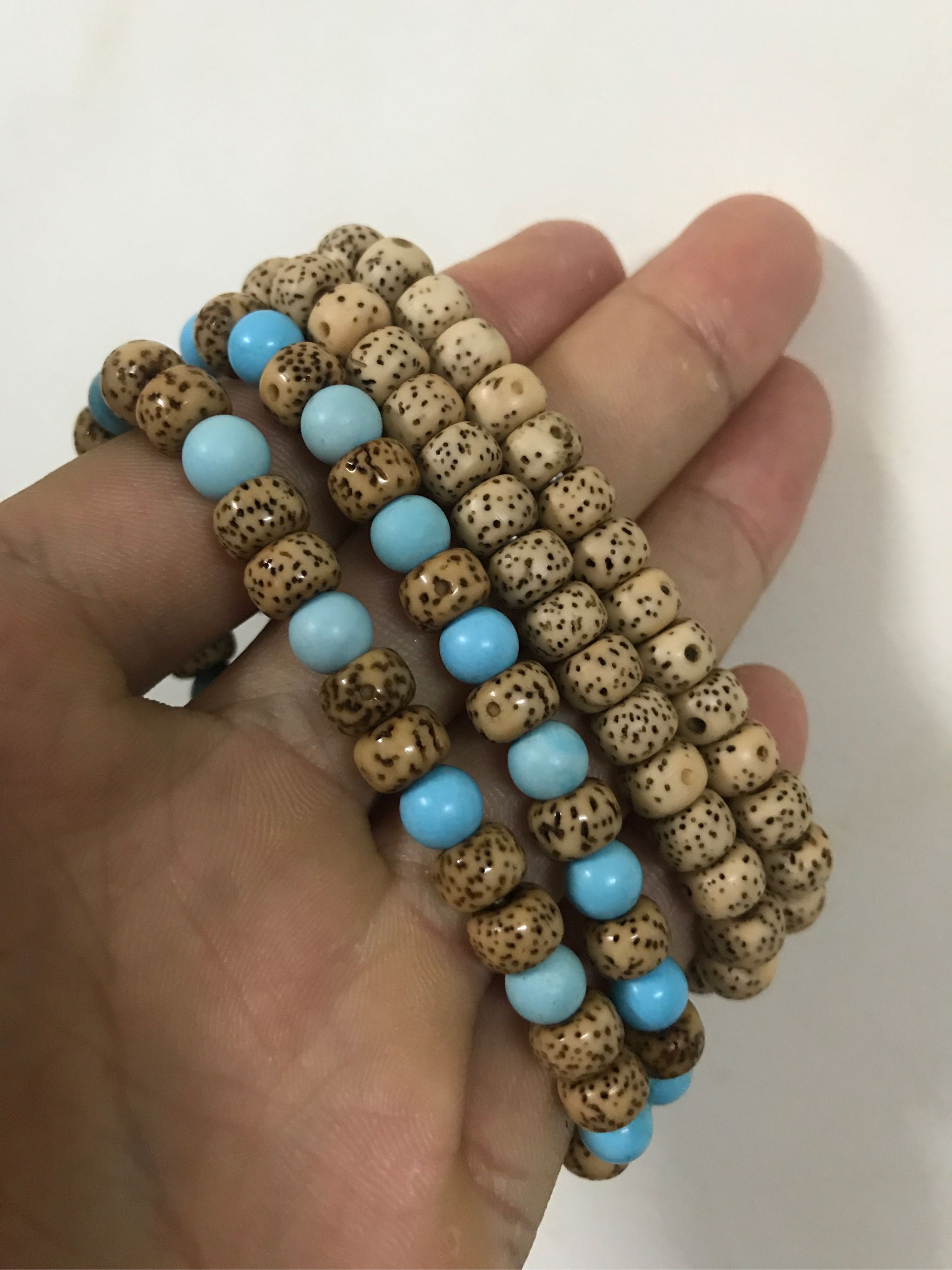 海南星月菩提子原籽108颗正月高密素珠佛珠手串文玩手链男女项链