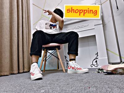 【现货】feiyue/飞跃篮球鞋高帮帆布鞋男字母版小白鞋休闲鞋