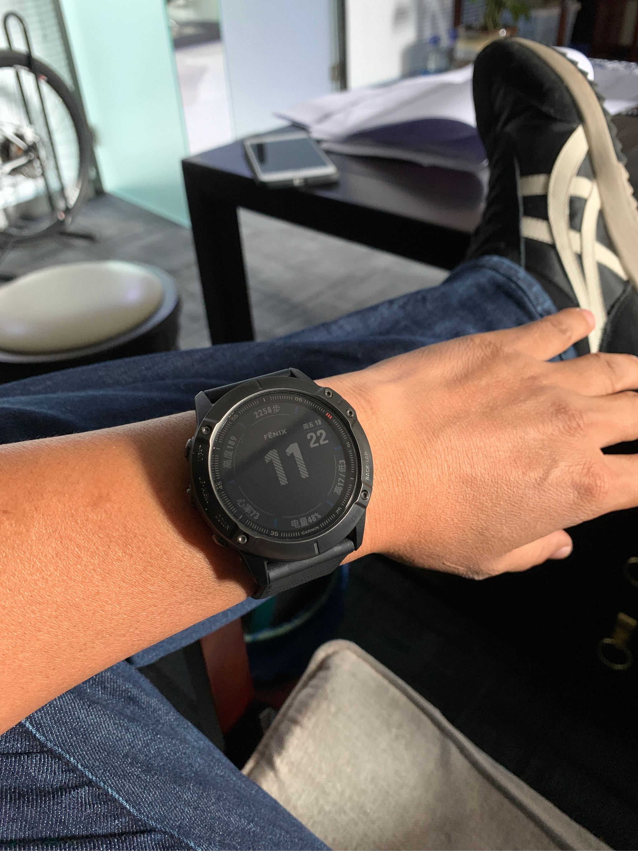 garmin佳明fenix6pro太阳光能血氧心率户外钛合金旗舰运动手表男