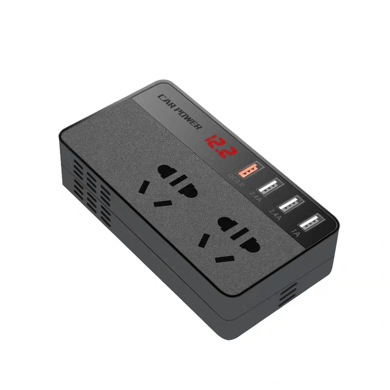 车载逆变器12v24v转220v汽车家用电源转换器插座逆电充电器大功率