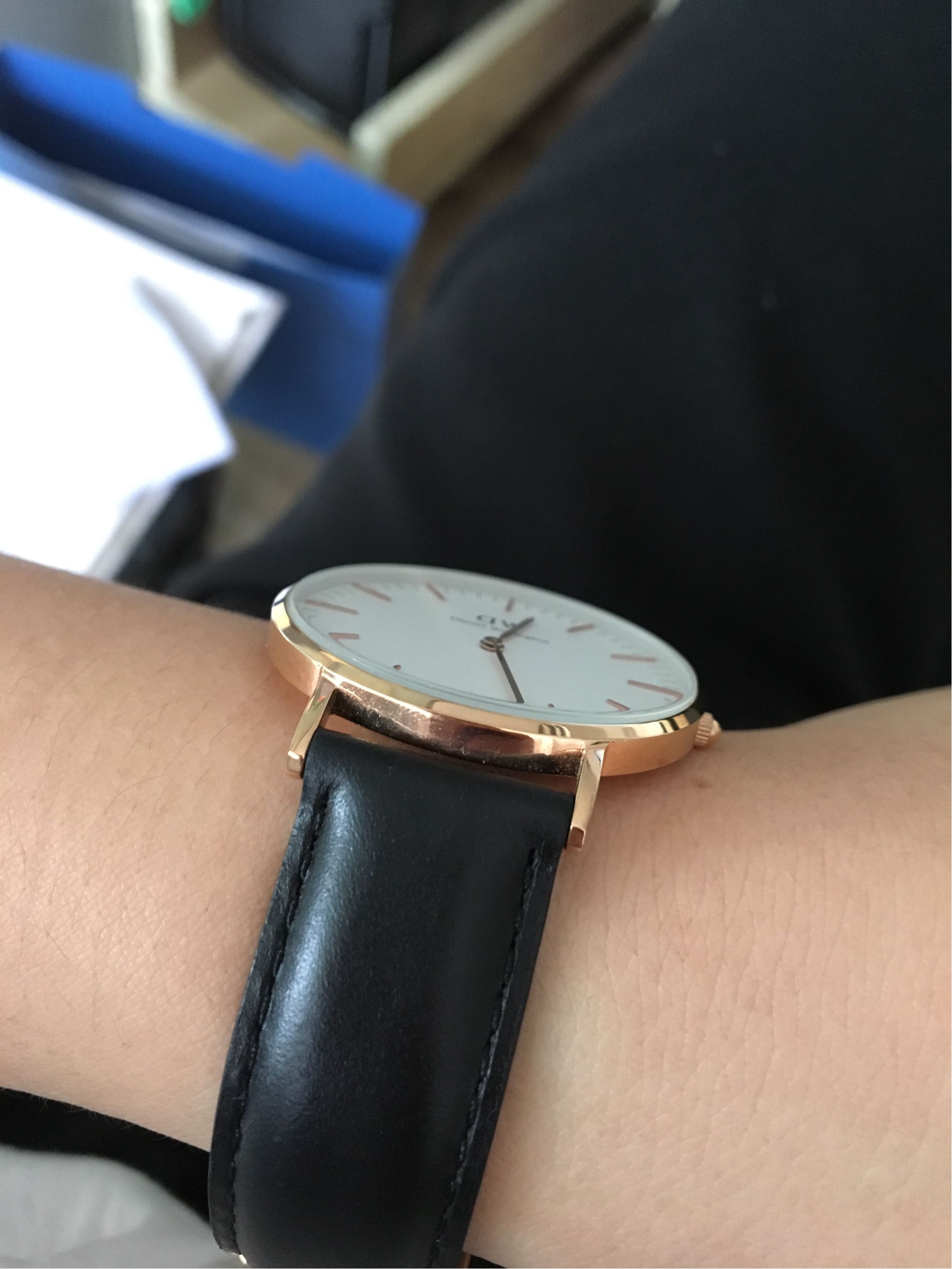 danielwellington丹尼尔惠灵顿 dw手表女士石英表 36mm女表皮质表